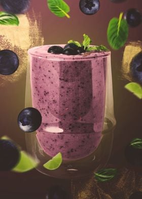 Fresh Blueberry Cocktail