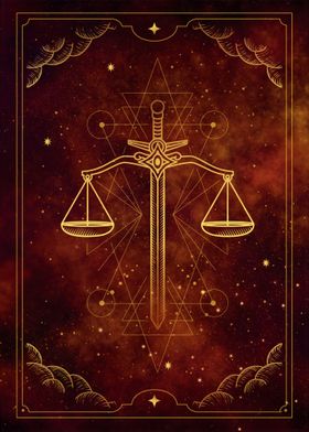 Scale of justice tarot