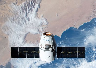 Dragon approaching ISS