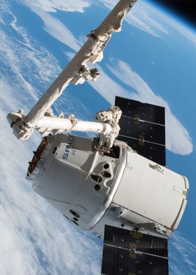 Dragon Docking with ISS