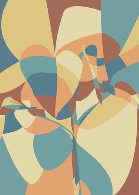 vintage abstract plant