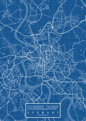 Dusseldorf Map Blueprint