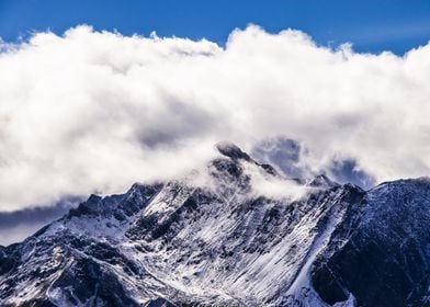 Cloudy mountain