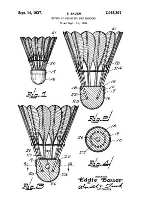 Shuttlecock patent