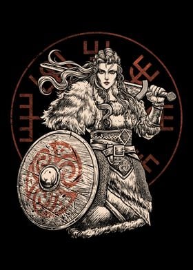 Shield Maiden Viking Norse