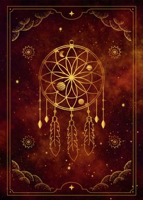 Tarot A dream catcher card