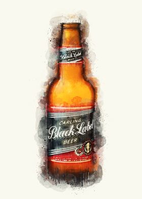 Vintage Beer Watercolor