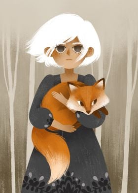 November Girl and Fox