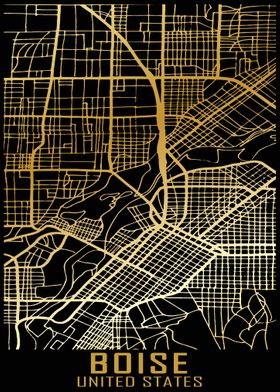 Boise USA City Map