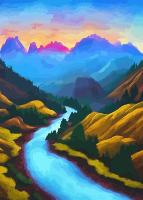 River Valley Landscape