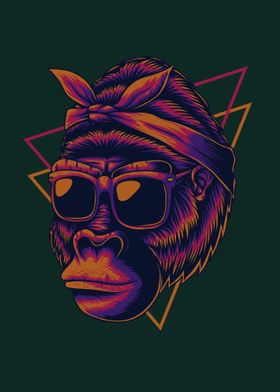 Vintage Retro Dj MOnkey