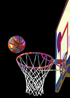 Basketball in pop art