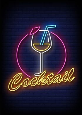 Cocktail neon signs