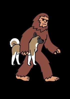 Akita Bigfoot Sasquatch 