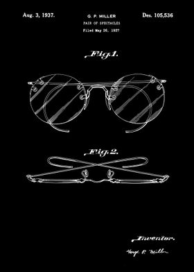 Glasses patent 1937