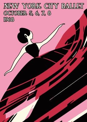 NYC Retro Ballet Poster