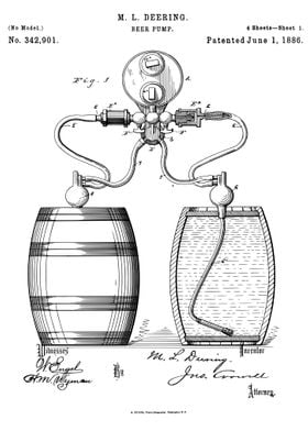 Beer pump patent