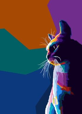 Cat Pop art