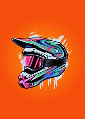 The motocross helmet