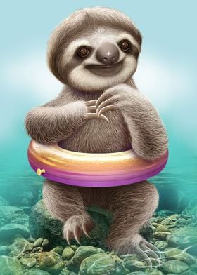 SLOTH WITH BUOY