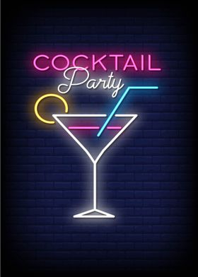 Cocktails neon signs