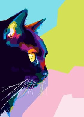 Cat Pop art