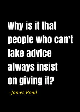 James Bond quote