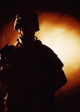 US marine silhouette 