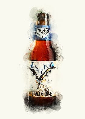 Vintage Beer Watercolor