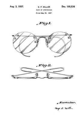 Glasses patent