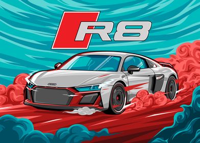 Audi R8 car posters