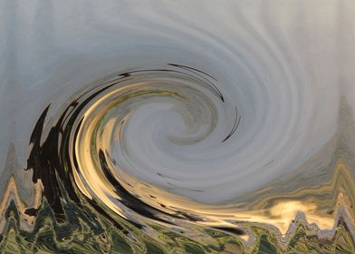 Large abstract wave