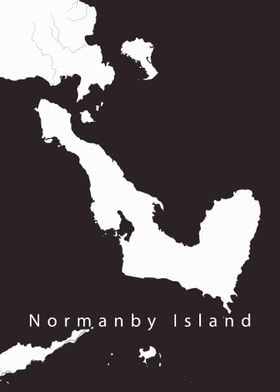 Normanby Island Map