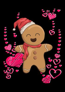 Gingerbread with hearts de