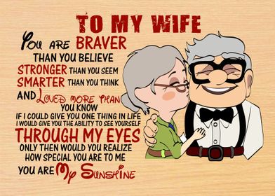 To my wife