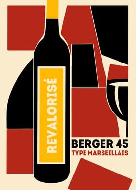 Berger 45 Wine Poster