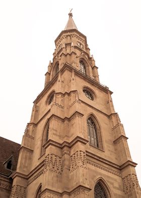 Gothic cathedral tower