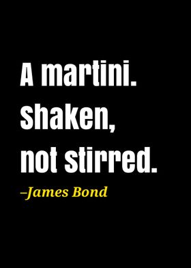 James Bond quote