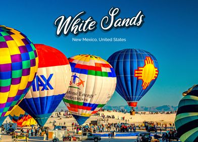 White Sand Hot Air Balloon