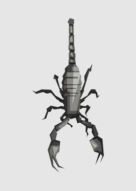 grayscale Scorpion Popart