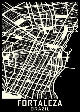 Fortaleza Brazil City Map