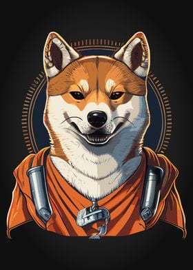 Cool Shiba Inu Portrait