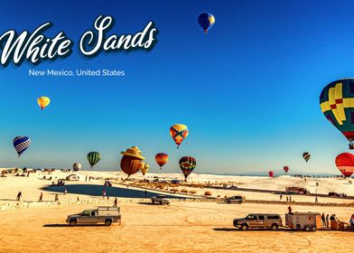 White Sand Hot Air Balloon