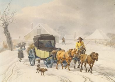 Stagecoach in Winter