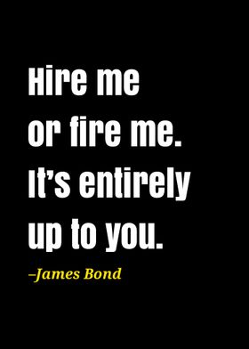 James Bond quote