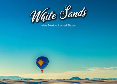 White Sand Hot Air Balloon