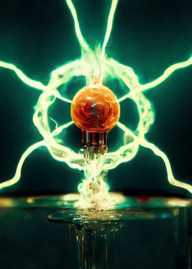 Electric Plasma Lightbulb