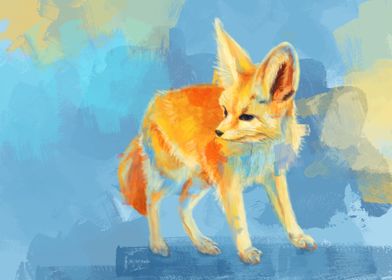 Colorful Fennec Fox