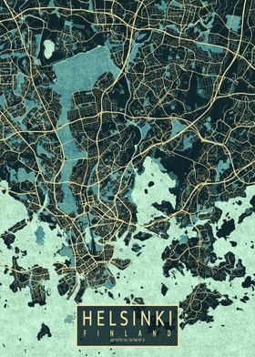 Helsinki City Map Summer