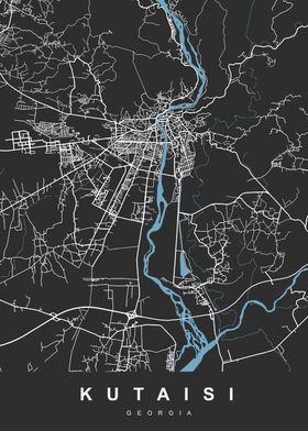 KUTAISI Map GEORGIA